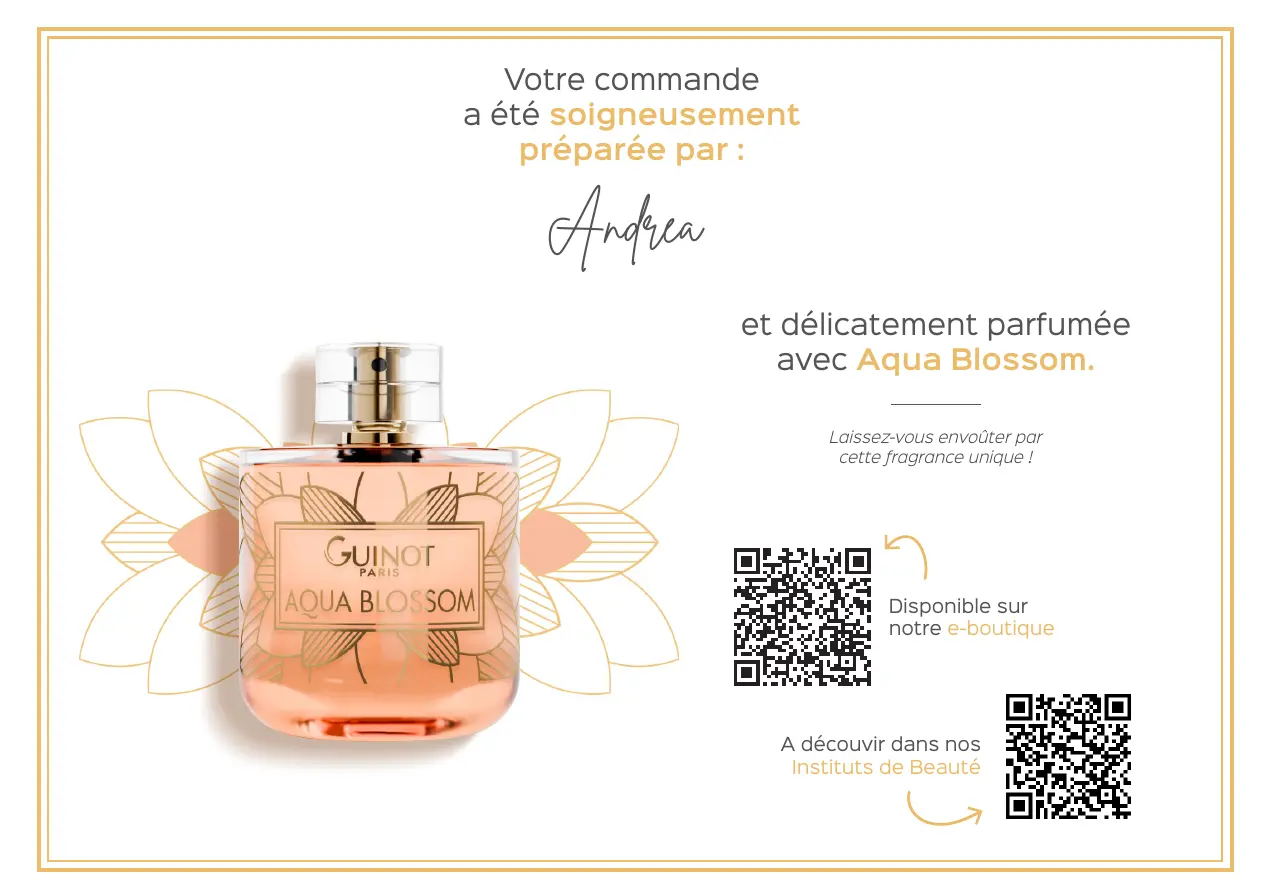 Guinot — Aqua Blossom, recto personnalisé